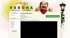 Desktop Screenshot of pizzeriaverona.at